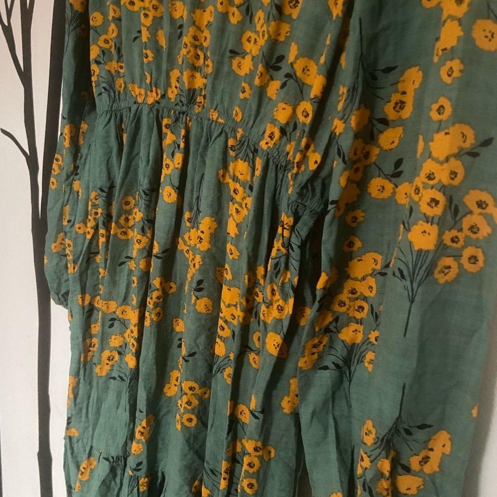 Floral Long Sleeve Maxi Dress - Picture 6 of 7